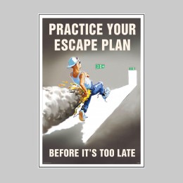 Practice Your Escape Plan - Poster - 