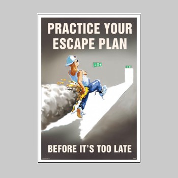 Practice Your Escape Plan - Poster - 