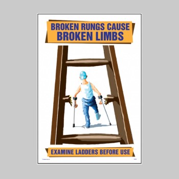 Broken Rungs Cause Broken Limbs - Poster - 