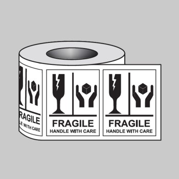 Fragile Handle with Care - Labels (Roll of 250) - 