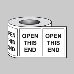 Open this End - Labels (Roll of 250) - 
