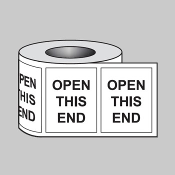 Open this End - Labels (Roll of 250) - 