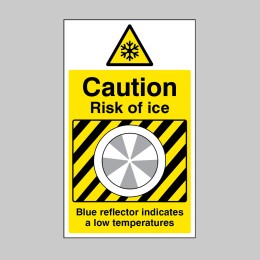 Ice Detector - Caution - Risk of Ice - 