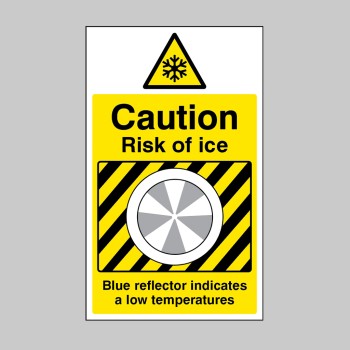 Ice Detector - Caution - Risk of Ice - 