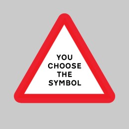 Your Message Here - Class RA1 - Triangle - Temporary - 