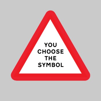 Your Message Here - Class RA1 - Triangle - Temporary - 