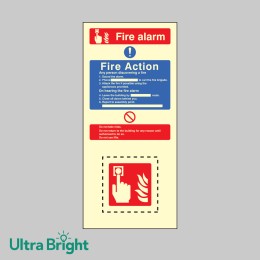 Fire Action & Call Point Set - Operate Alarm - Phone Brigade - Attack Fire - Don't use Lift - 