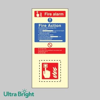 Fire Action & Call Point Set - Operate Alarm - Phone Brigade - Attack Fire - Don't use Lift - 