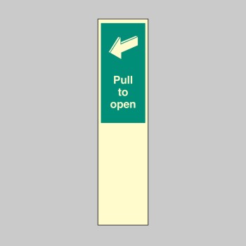 Door Plate - Pull to Open - 
