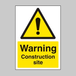 A4 Warning - Construction Site - 
