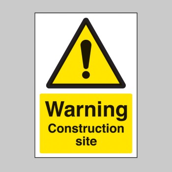 A4 Warning - Construction Site - 