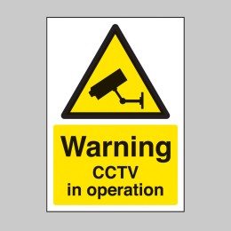 A4 Warning - CCTV in Operation - 