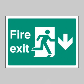 A4 - Fire Exit Down - 