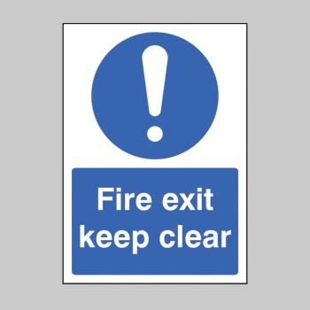 A4 - Fire Exit Keep Clear - 
