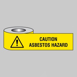 Caution - Asbestos Hazard - Barrier Tape - 