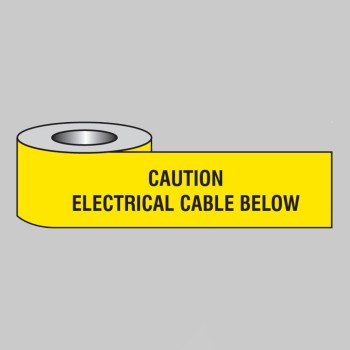 Caution - Electrical Cable Below - Underground Tape - 