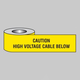 Caution - High Voltage Cable Below - Underground Tape - 