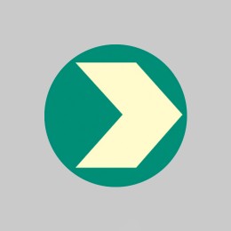 Circular - Photoluminescent Floor Marker (Glow in the Dark) - 