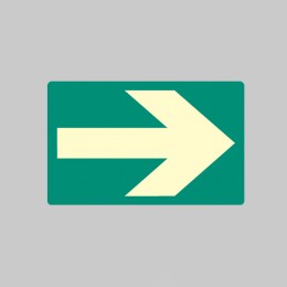 Rectangular - Photoluminescent Floor Marker (Glow in the Dark) - 