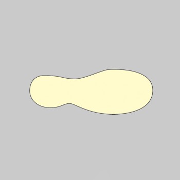 Anti-slip Floor Graphics - Footprints - Photoluminescent (Pack of 20) - 