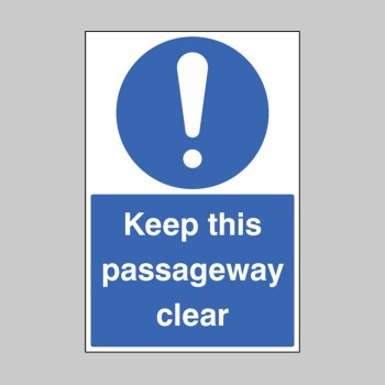 Keep this Passageway Clear - Floor Graphic - 