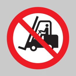 Floor Graphic - No Forklifts Symbol - 