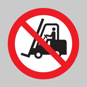 Floor Graphic - No Forklifts Symbol - 