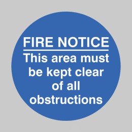 Fire Notice this Area Etc - Floor Graphic - 