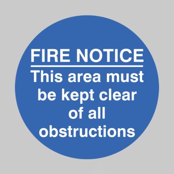 Fire Notice this Area Etc - Floor Graphic - Fire Notice this Area Etc - Floor Graphic -