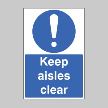 Keep Aisles Clear - Floor Graphic - 