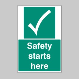 Safety Starts Here - Floor Graphic - 