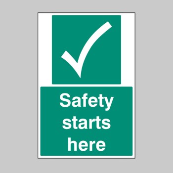 Safety Starts Here - Floor Graphic - 