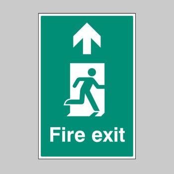 Fire Exit - Up / Straight On - Floor Graphic - 