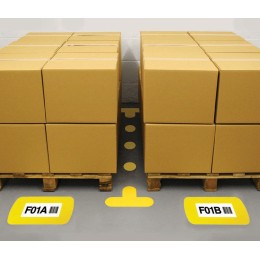 Floor Frame with Clear A4 Window - Yellow  - 