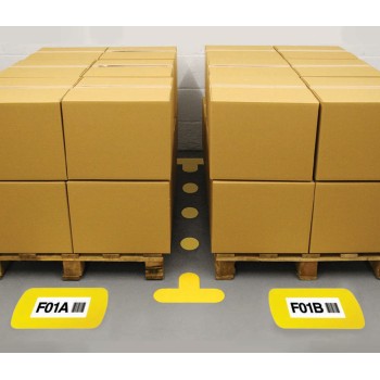 Floor Frame with Clear A4 Window - Yellow  - 