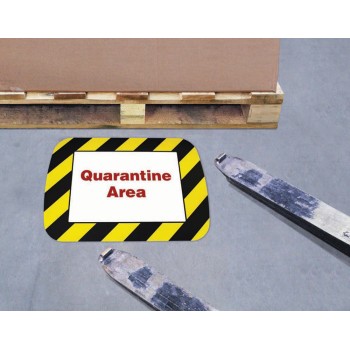 Floor Frame with Clear A4 Window - Yellow / Black  - 