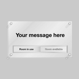 Custom Aluminium Door Message with Slider - 