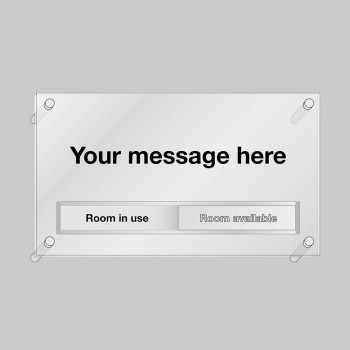 Custom Aluminium Door Message with Slider - 