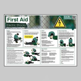 Electric Shock - First Aid Poster - 