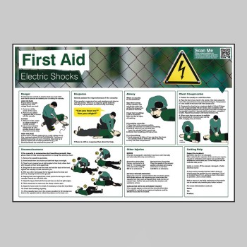 Electric Shock - First Aid Poster - 