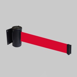 Retractable Wall Mounted Barrier - 3m - Plain - 