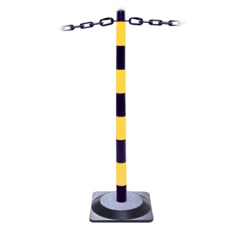 Universal Chain Post - 1.6kg Rubber Base - Universal Chain Post - 1.6kg Rubber Base -