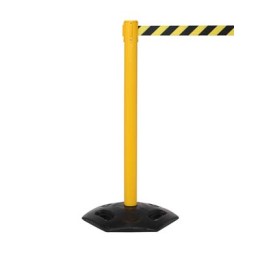 Industrial Retractable Barrier Post - 3.4m Webbing - 