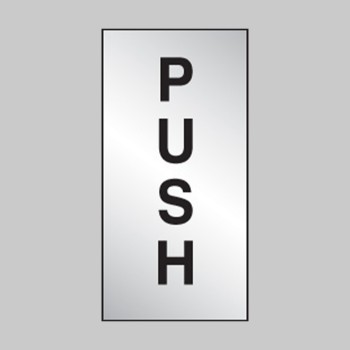 Push - Engraved - Aluminium / Brass Effect - Push - Engraved - Aluminium / Brass Effect -