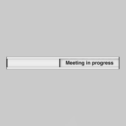 Meeting in Progress Door Slider - 