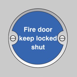 Fire Door Keep Locked Shut - 