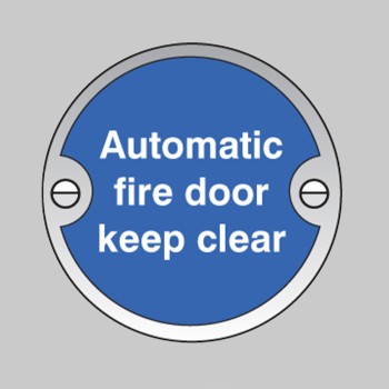 Automatic Fire Door Keep Clear - 