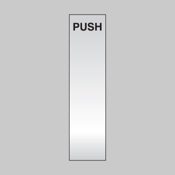 Push - Deluxe Engraved Door Plate - 
