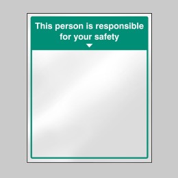 Mirror Message - This Person Is Responsible for Your Safety - 