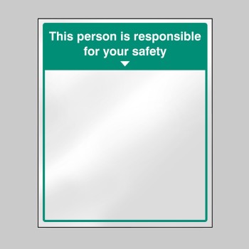 Mirror Message - This Person Is Responsible for Your Safety - 